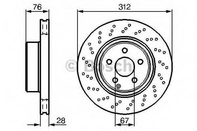 Ротор гальмівний 0986478471 BOSCH