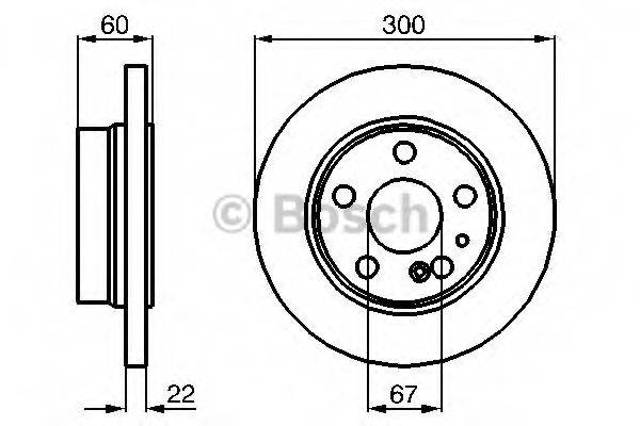 Задні дискові гальма 0986478566 BOSCH