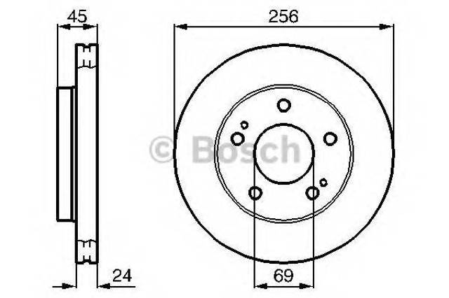 Ротор гальмівний 0986478708 BOSCH