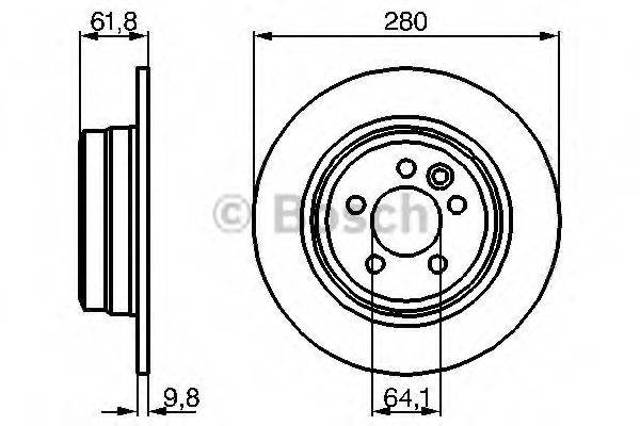 Задні дискові гальма 0986478837 BOSCH