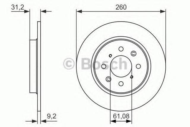 Дискові гальма 0986479051 BOSCH