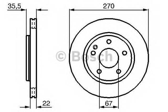 Ротор гальмівний 0986479071 BOSCH