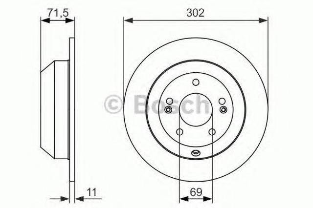 Дискові гальма 0986479081 BOSCH