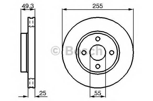 Ротор гальмівний 0986479084 BOSCH