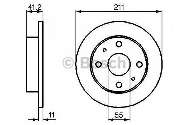 Гальмо дискове переднє 0986479119 BOSCH