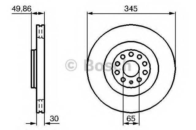 Ротор гальмівний 0986479204 BOSCH