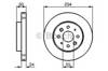 Диск переднього гальма 0986479231 BOSCH