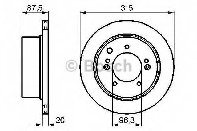 Дискові гальма 0986479232 BOSCH