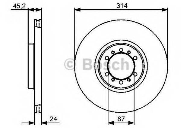 Ротор гальмівний 0986479469 BOSCH