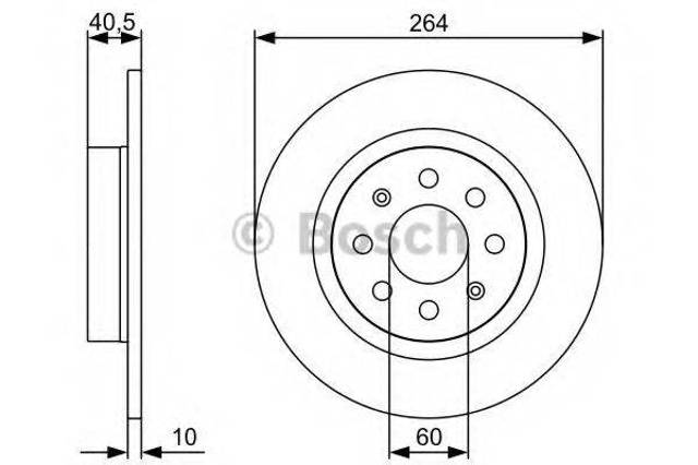 Дискові гальма 0986479517 BOSCH