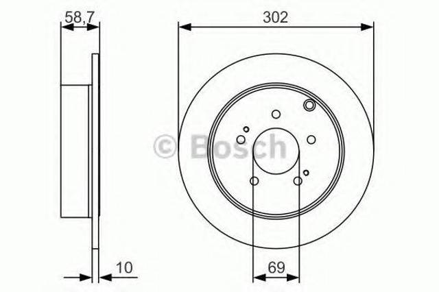 Дискові гальма 0986479532 BOSCH