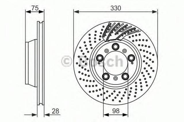 Дискові гальма 0986479581 BOSCH