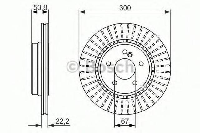 Задні дискові гальма 0986479653 BOSCH