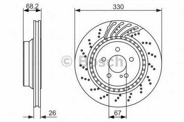 Дискові гальма 0986479654 BOSCH