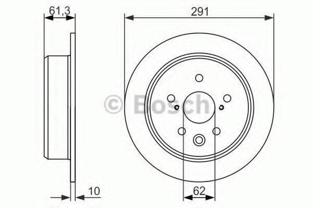 Задні дискові гальма 0986479657 BOSCH
