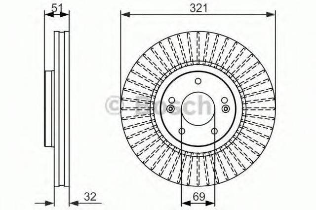 Ротор гальмівний 0986479692 BOSCH