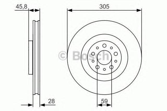 Ротор гальмівний 0986479736 BOSCH