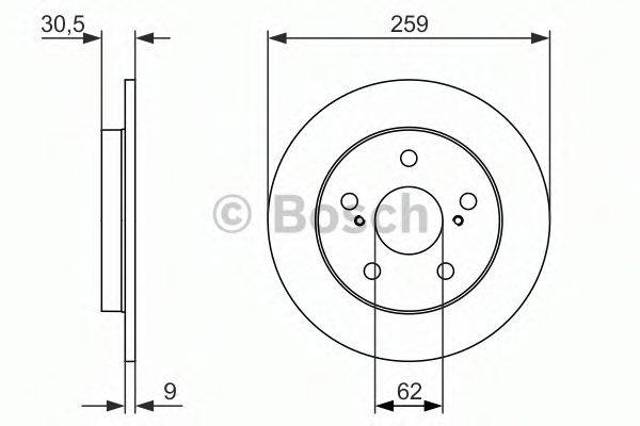 Дискові гальма 0986479765 BOSCH