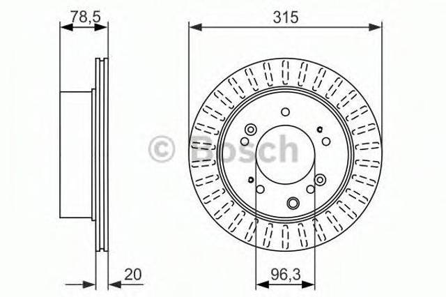 Задні дискові гальма 0986479793 BOSCH