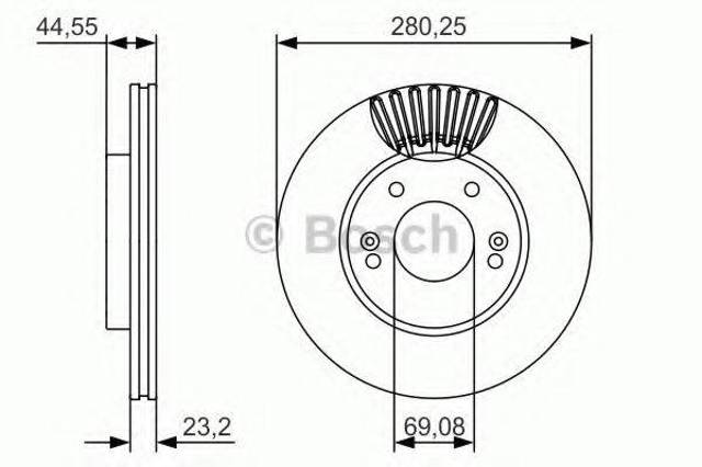 Ротор гальмівний 0986479A12 BOSCH