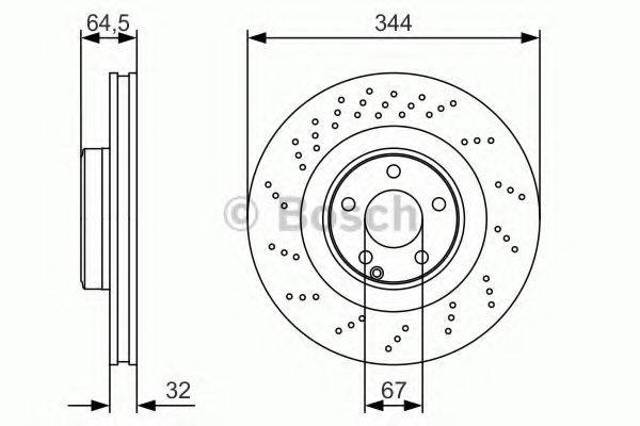 Ротор гальмівний 0986479A17 BOSCH