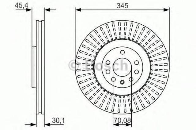 Гальмо дискове переднє 0986479A24 BOSCH