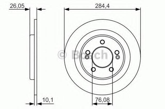 Задні дискові гальма 0986479A47 BOSCH