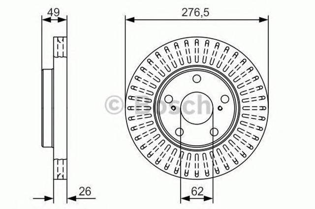 Ротор гальмівний 0986479A62 BOSCH