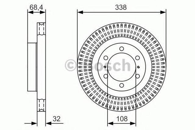 Ротор гальмівний 0986479A65 BOSCH