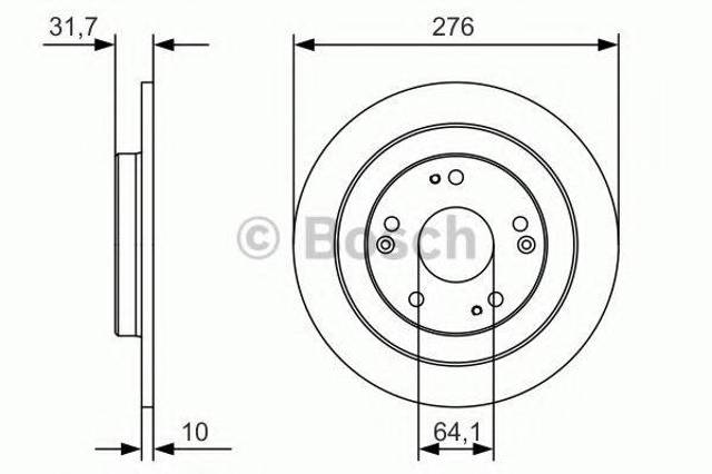 Задні дискові гальма 0986479A92 BOSCH