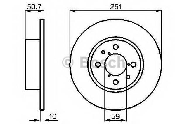 Гальмо дискове переднє 0986479B26 BOSCH