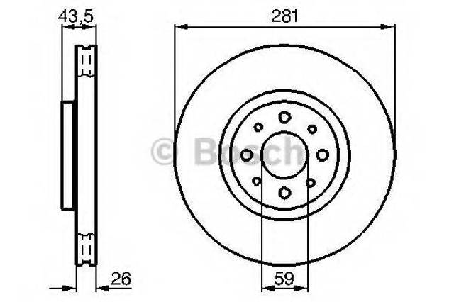 Ротор гальмівний 0986479B52 BOSCH