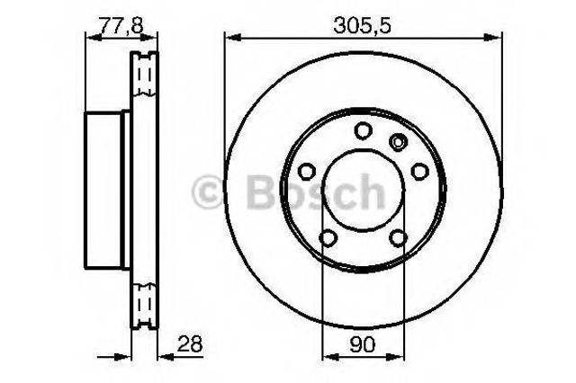 Ротор гальмівний 0986479B59 BOSCH