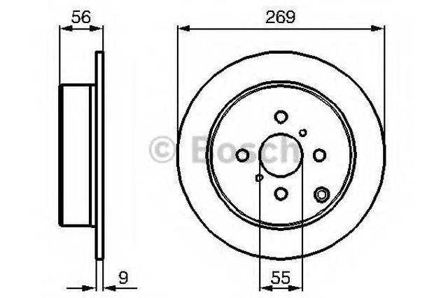 Задні дискові гальма 0986479B71 BOSCH
