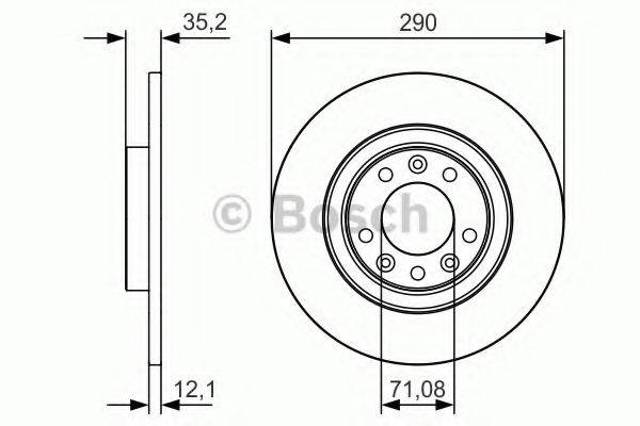 Дискові гальма 0986479C25 BOSCH