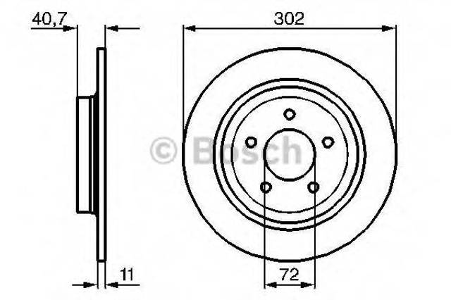 Задні дискові гальма 0986479C69 BOSCH