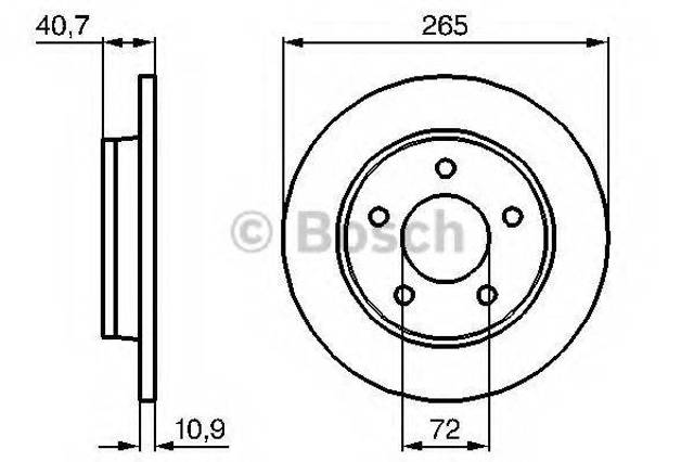 Задні дискові гальма 0986479C77 BOSCH