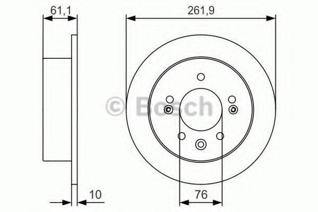 Дискові гальма 0986479R09 BOSCH