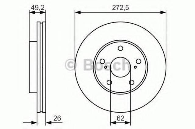 Ротор гальмівний 0986479R45 BOSCH