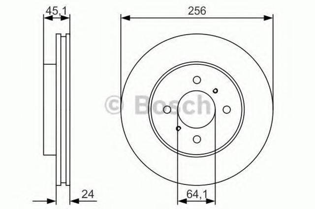 Гальмо дискове переднє 0986479R51 BOSCH