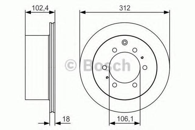 Задні дискові гальма 0986479R57 BOSCH