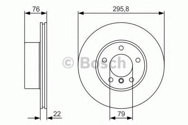 Диск переднього гальма 0986479R72 BOSCH