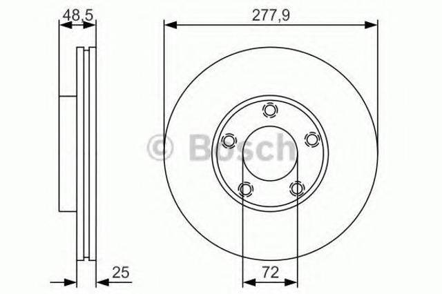 Ротор гальмівний 0986479R83 BOSCH