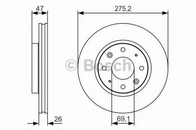 Ротор гальмівний 0986479S28 BOSCH