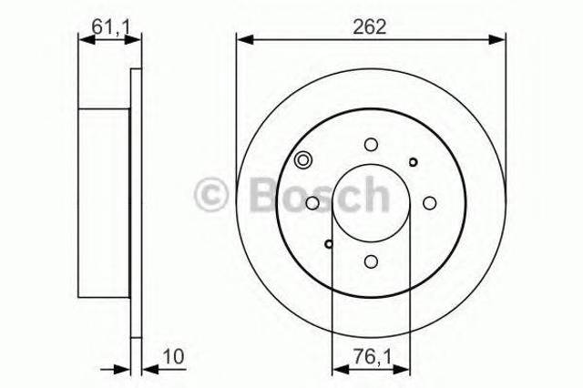 Задні дискові гальма 0986479S68 BOSCH