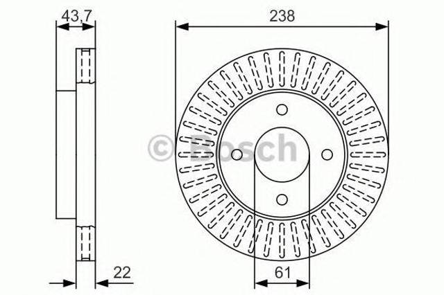 Ротор гальмівний 0986479T42 BOSCH