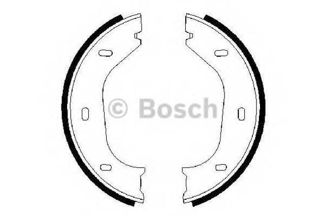 Колодки гальмівні задні, барабанні 0986487202 BOSCH
