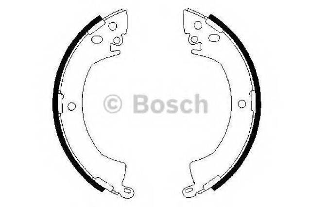 Bosch гальмівні колодки барабан mitsubishi 1,6-3,0: pajero, l300, space gear 0986487207