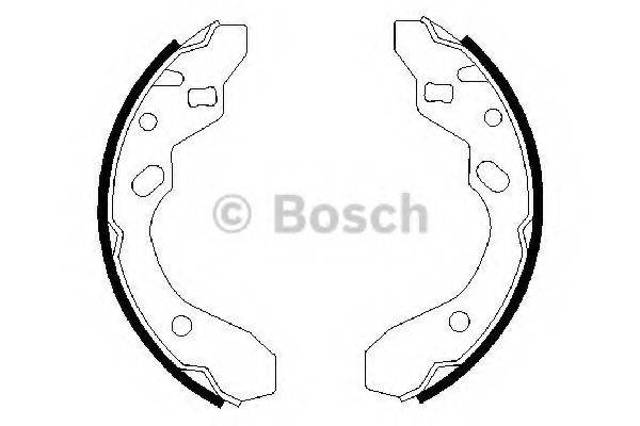 Гальма робочі задні ножні і гальмівні барабани 0986487417 BOSCH