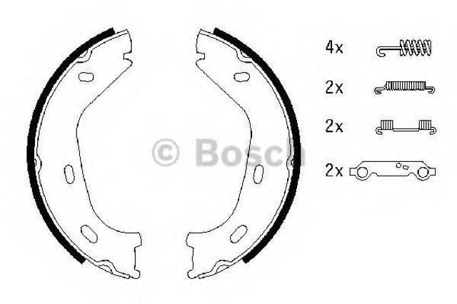 Гальмівні колодки гальма стоянки 0986487542 BOSCH